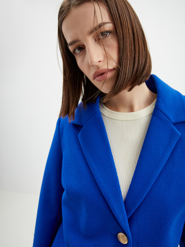 Orsay Modrý dámsky kabát ORSAY