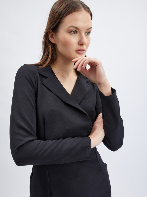 Orsay Čierne dámske plášťové šaty ORSAY