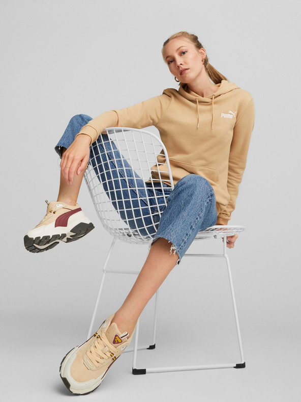 Puma Puma Béžová dámska mikina s kapucňou