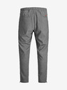Jack & Jones Šedé žíhané nohavice Jack & Jones Frankie