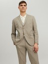 Jack & Jones Jack & Jones Riviera pánske béžové ľanové sako