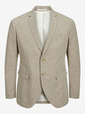 Jack & Jones Jack & Jones Riviera pánske béžové ľanové sako