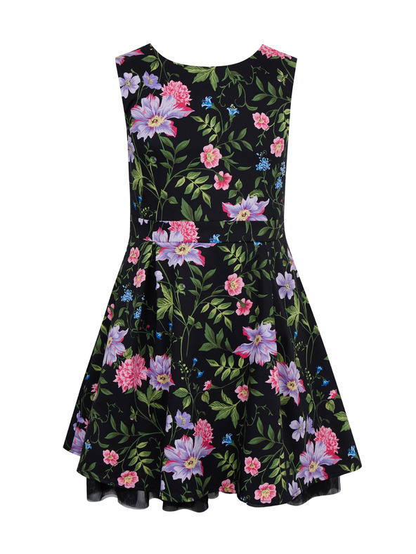 Orsay Čierne dievčenské kvetované šaty ORSAY