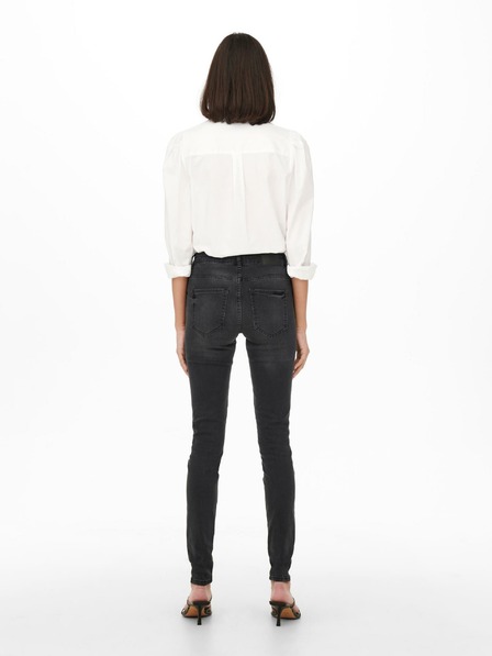 Jacqueline de Yong Čierne dámske džínsy skinny fit JDY Blume