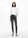 Jacqueline de Yong Čierne dámske džínsy skinny fit JDY Blume