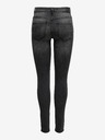 Jacqueline de Yong Čierne dámske džínsy skinny fit JDY Blume