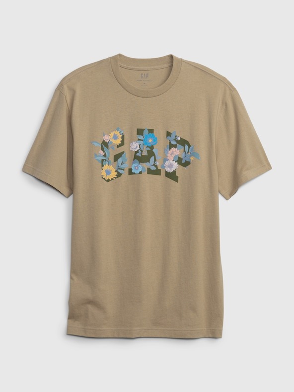 GAP Tričko s kvetinovým logom GAP