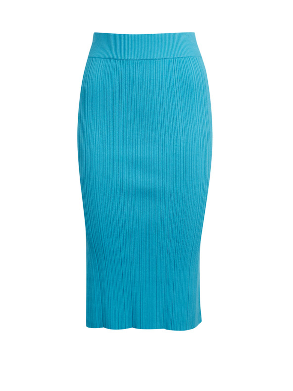 Orsay Modrá dámska svetrová midi sukňa ORSAY