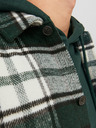 Jack & Jones Tmavozelená pánska košeľa Jack & Jones Zac Plaid Outerwear Shirt