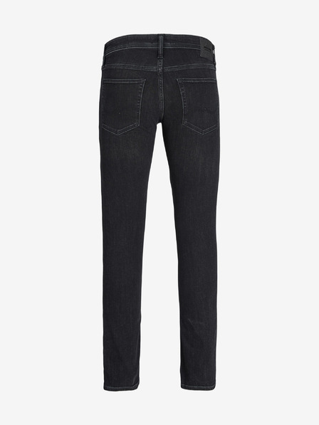 Jack & Jones Čierne pánske slim fit džínsy Jack & Jones Glenn
