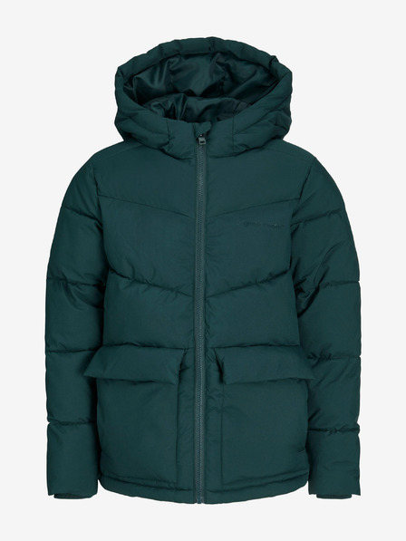 Jack & Jones Jack & Jones Sterbo tmavozelená chlapčenská prešívaná zimná bunda