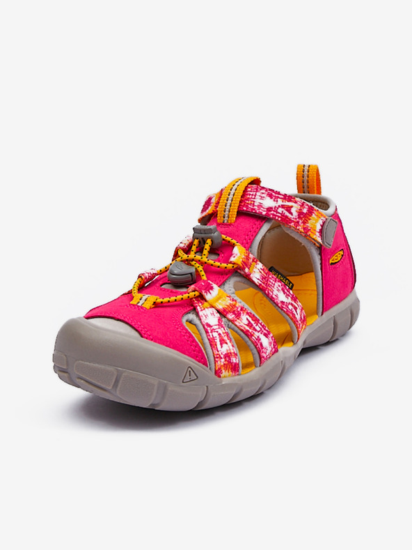 Keen Tmavoružové dievčenské vonkajšie sandále Keen Seacamp