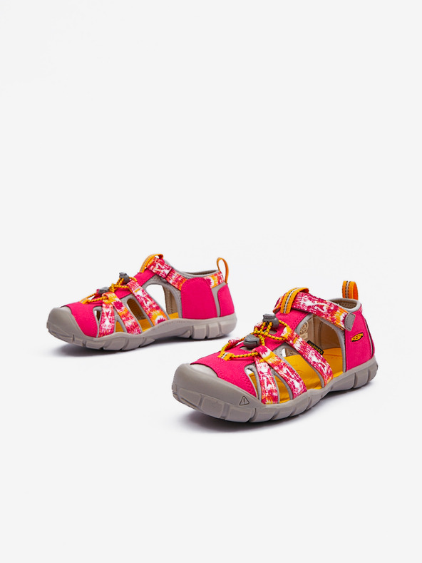 Keen Tmavoružové dievčenské vonkajšie sandále Keen Seacamp