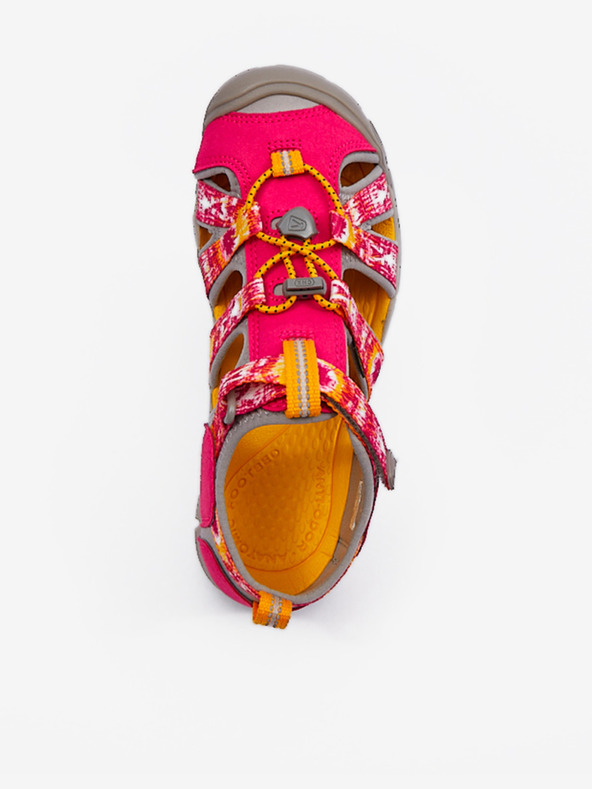 Keen Tmavoružové dievčenské vonkajšie sandále Keen Seacamp