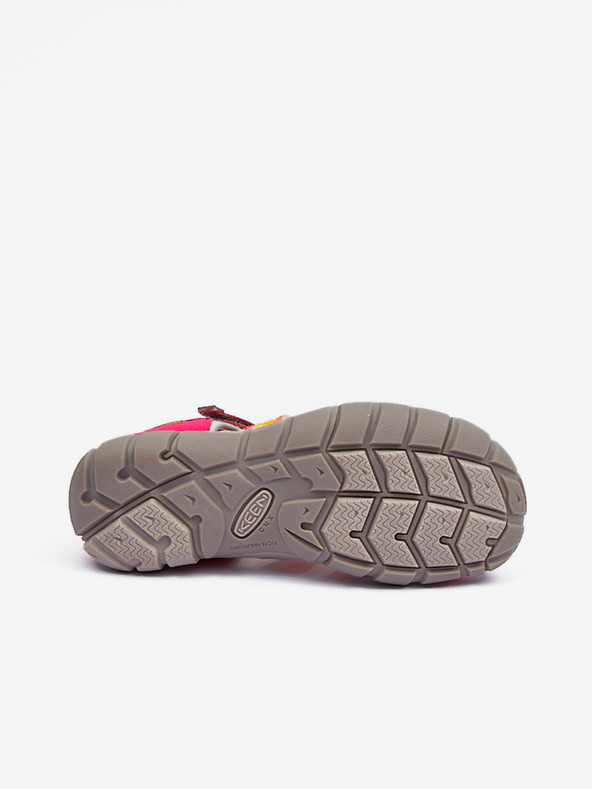 Keen Tmavoružové dievčenské vonkajšie sandále Keen Seacamp