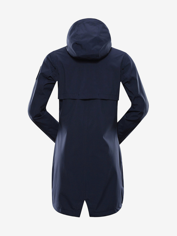 ALPINE PRO Tmavomodrý dámsky nepremokavý kabát ALPINE PRO PERFETA