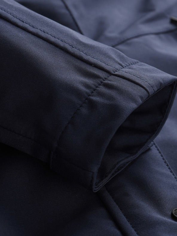 ALPINE PRO Tmavomodrý dámsky nepremokavý kabát ALPINE PRO PERFETA