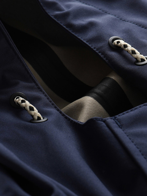 ALPINE PRO Tmavomodrý dámsky nepremokavý kabát ALPINE PRO PERFETA