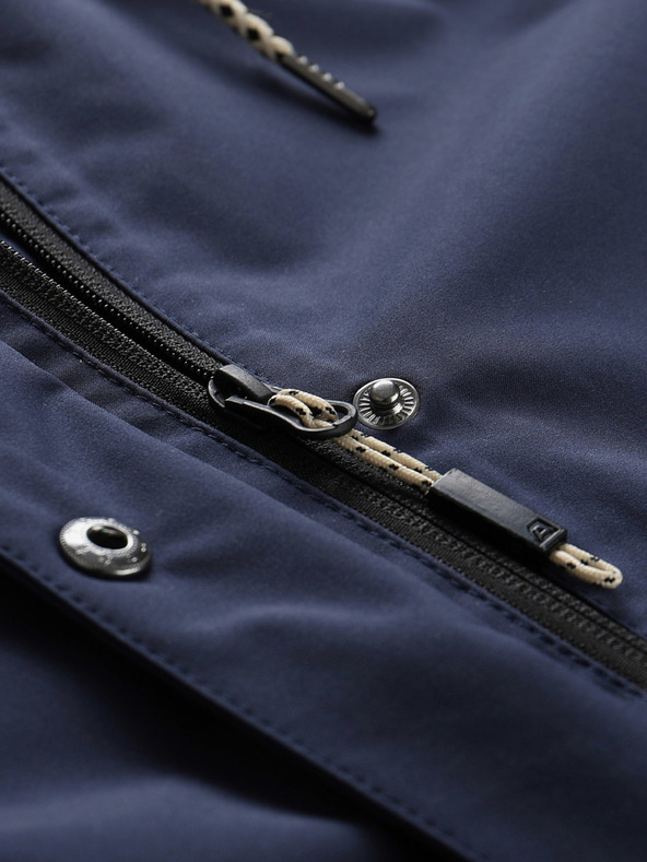 ALPINE PRO Tmavomodrý dámsky nepremokavý kabát ALPINE PRO PERFETA