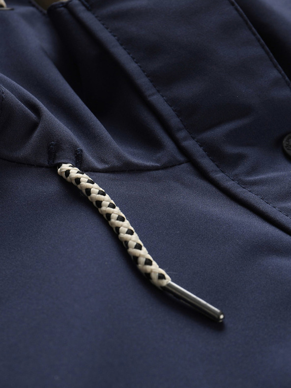 ALPINE PRO Tmavomodrý dámsky nepremokavý kabát ALPINE PRO PERFETA