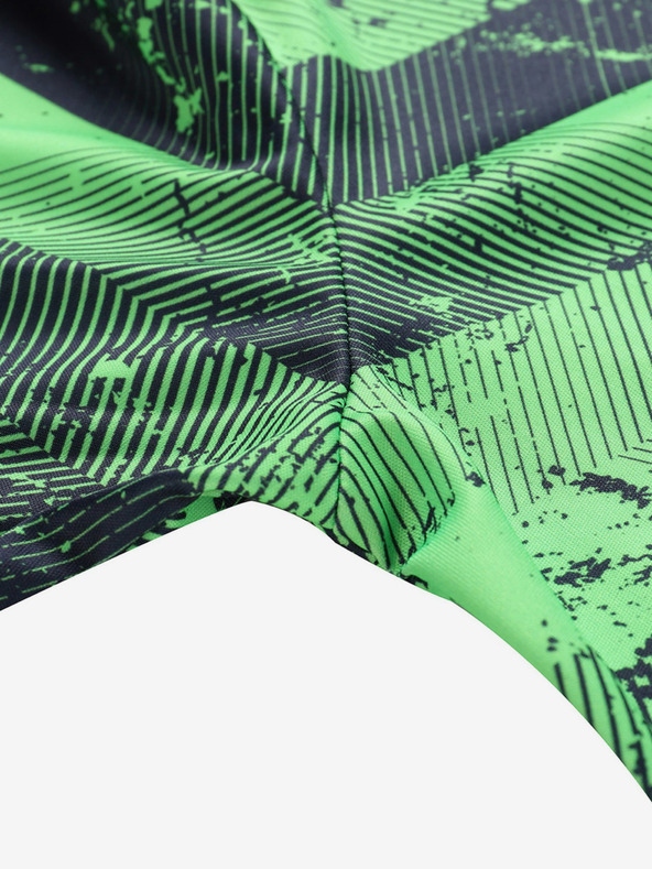 ALPINE PRO Zelené pánske vzorované funkčné tričko ALPINE PRO QUATR