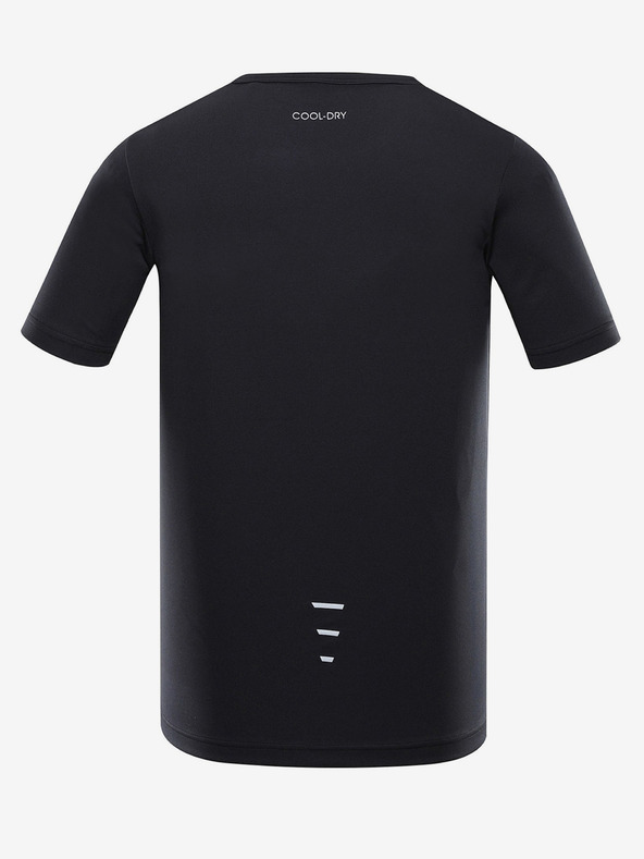 ALPINE PRO Čierne pánske rýchloschnúce tričko ALPINE PRO BASIK