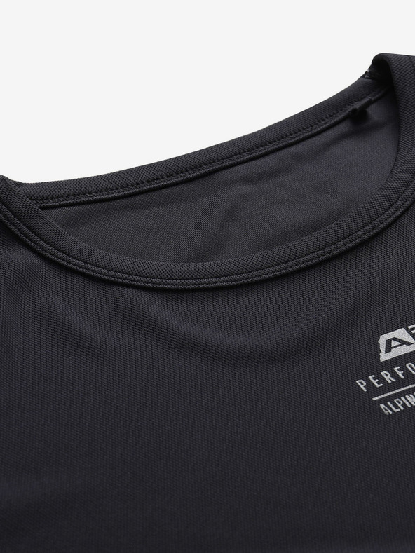 ALPINE PRO Čierne pánske rýchloschnúce tričko ALPINE PRO BASIK