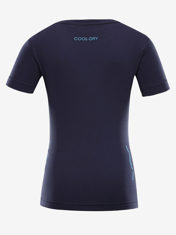 ALPINE PRO Tmavomodré detské rýchloschnúce tričko ALPINE PRO BASIKO