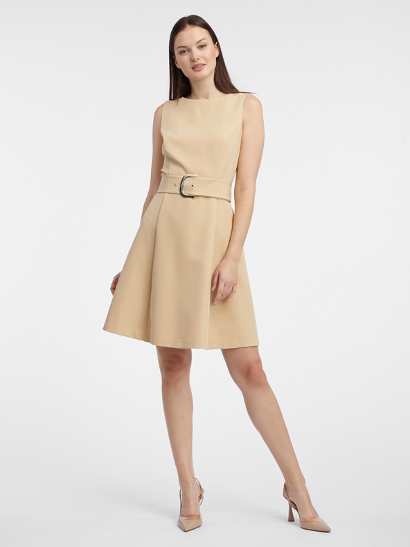 Orsay Béžové dámske šaty ORSAY