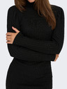 Jacqueline de Yong Čierne dámske šaty JDY Edna Sweater