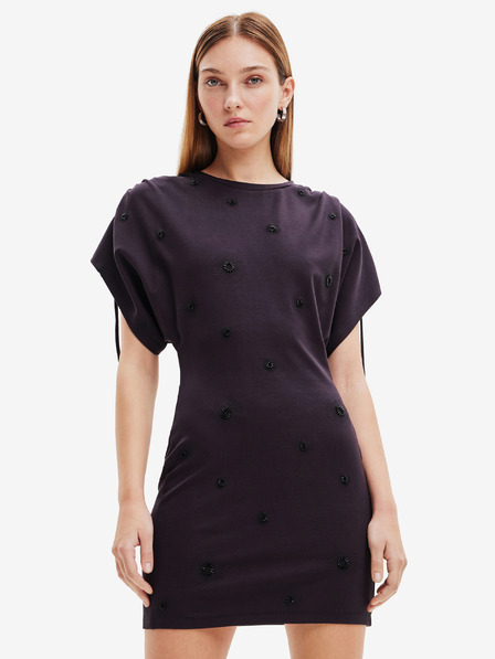 Desigual Čierne dámske šaty Desigual Tennessee