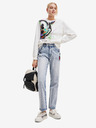 Desigual Svetlomodré dámske džínsy Desigual rovného strihu Mickey Rock