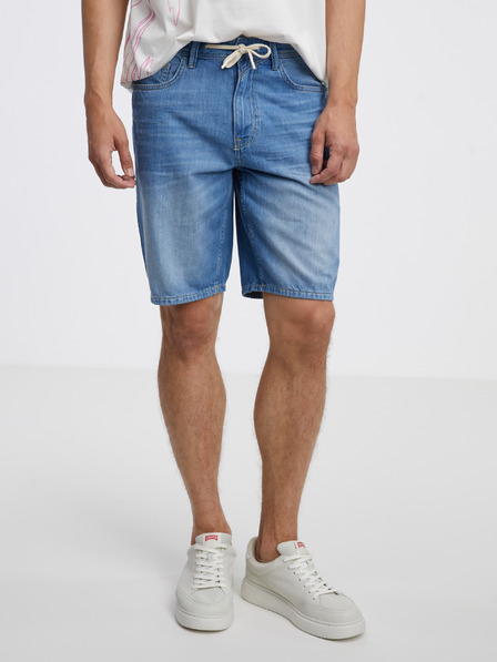 Tom Tailor Denim Modré pánske džínsové šortky Tom Tailor Denim