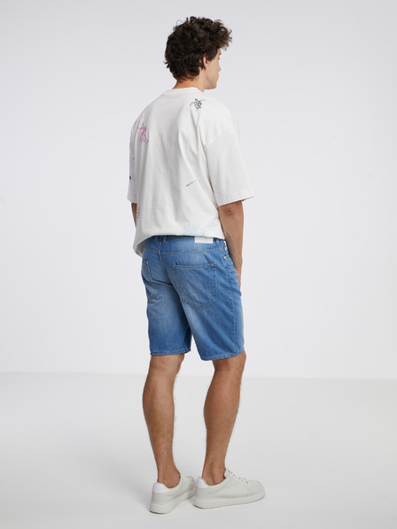 Tom Tailor Denim Modré pánske džínsové šortky Tom Tailor Denim