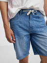 Tom Tailor Denim Modré pánske džínsové šortky Tom Tailor Denim