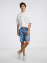 Tom Tailor Denim Modré pánske džínsové šortky Tom Tailor Denim