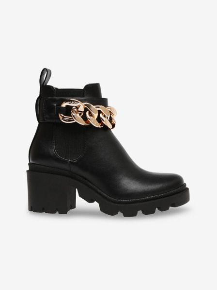 Steve Madden Čierne dámske členkové topánky na podpätku Steve Madden Amulet