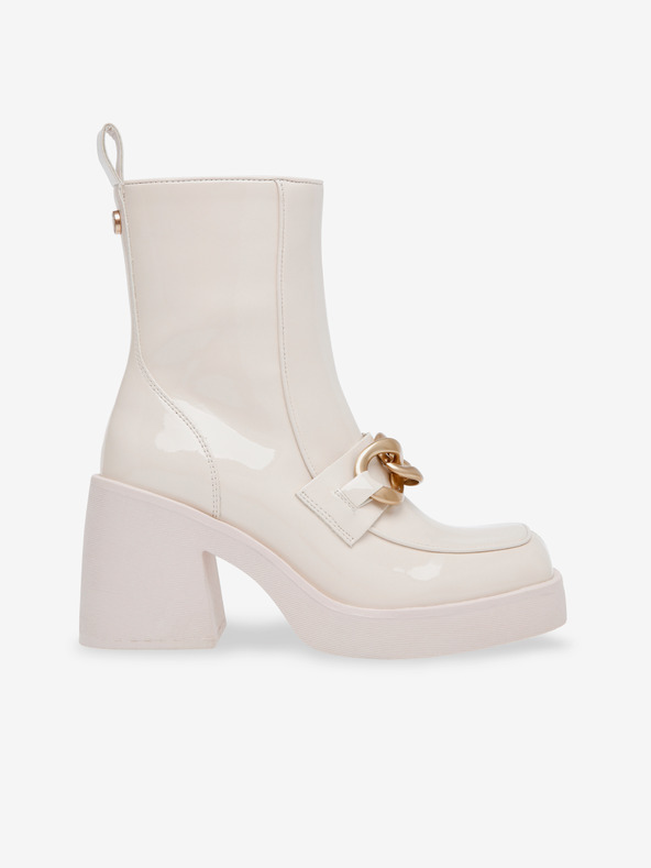 Steve Madden Krémové trblietavé členkové čižmy Steve Madden Blooms
