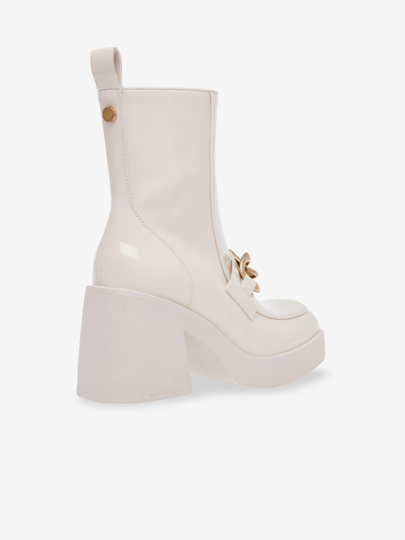 Steve Madden Krémové trblietavé členkové čižmy Steve Madden Blooms