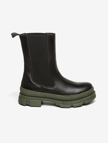 Steve Madden Čierne kožené topánky Steve Madden Filina