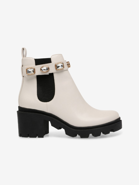 Steve Madden Krémové dámske členkové topánky na podpätku Steve Madden Amulet