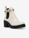 Steve Madden Krémové dámske členkové topánky na podpätku Steve Madden Amulet