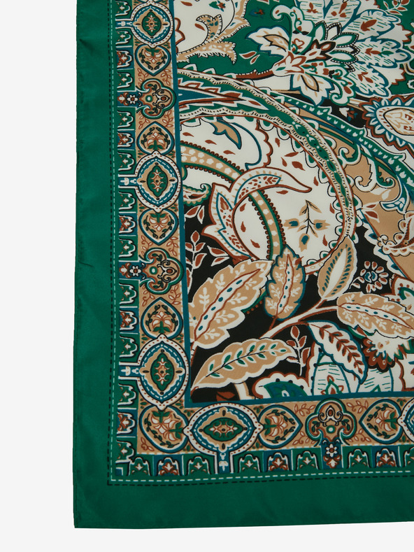 Orsay Zelený dámsky vzorovaný saténový šatka ORSAY