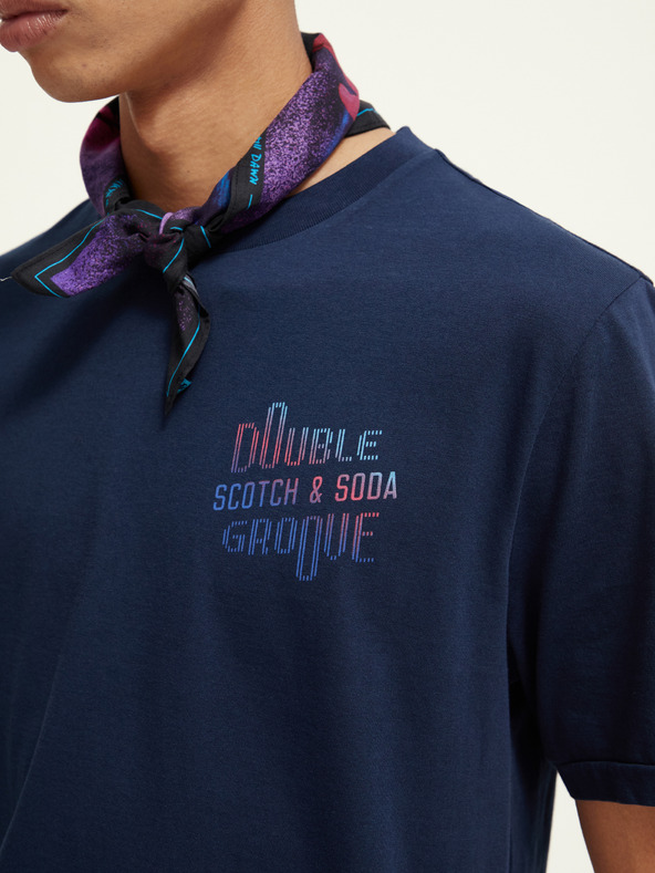 Scotch & Soda Tmavomodrá pánska košeľa Scotch & Soda