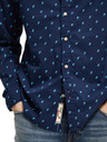 Scotch & Soda Tmavomodrá pánska vzorovaná košeľa Scotch & Soda