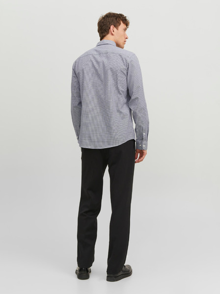 Jack & Jones Tmavomodrá pánska košeľa Jack & Jones Label Plaid
