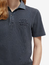Scotch & Soda Tmavomodrá pánska polokošeľa Scotch & Soda Garment Dye