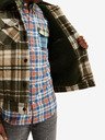 Scotch & Soda Zeleno-béžová pánska košeľa zo zmesi vlny Scotch & Soda Teddy