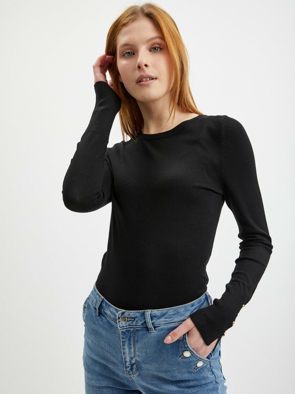 Orsay Čierny dámsky ľahký kardigán ORSAY