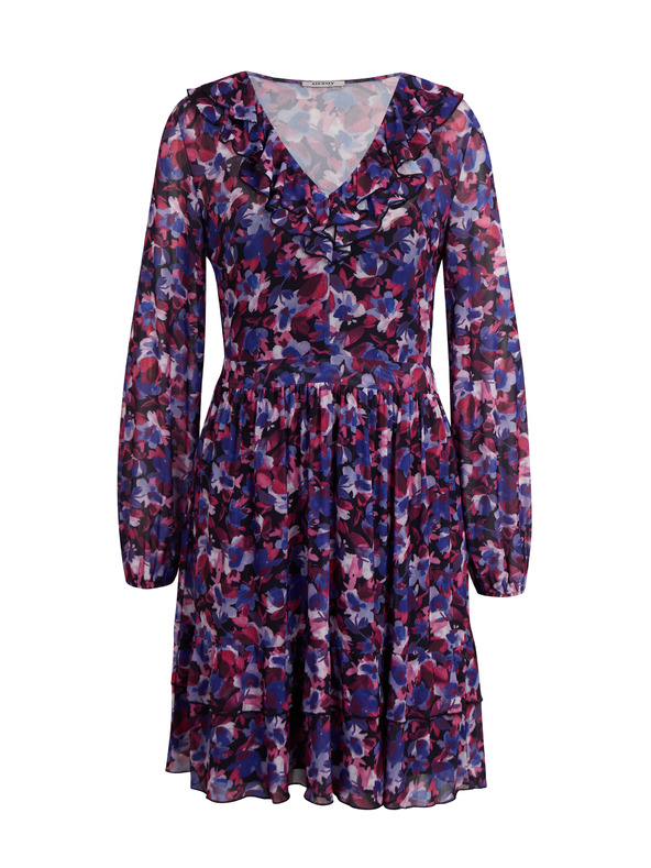 Orsay Fialové dámske kvetované šaty ORSAY